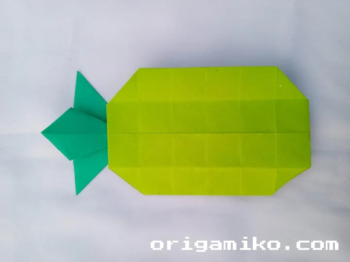 Origami pineapple step 5 g