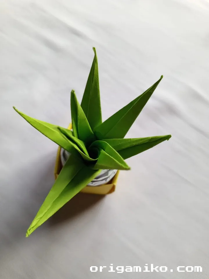 Origami pot plant final 5
