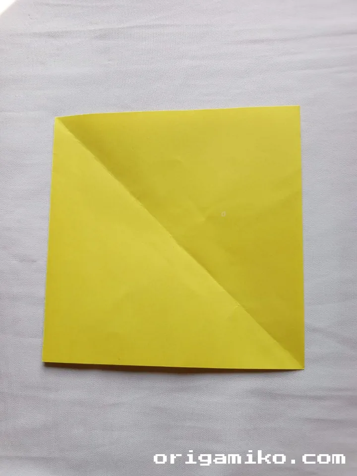 Origami pot plant step 1