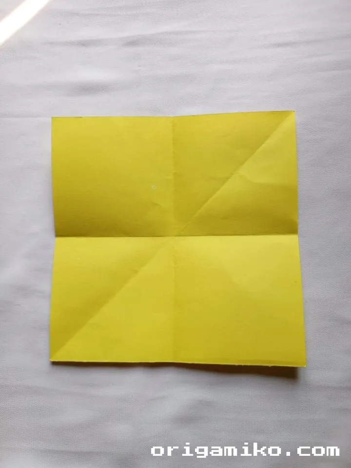 Origami pot plant step 2 d