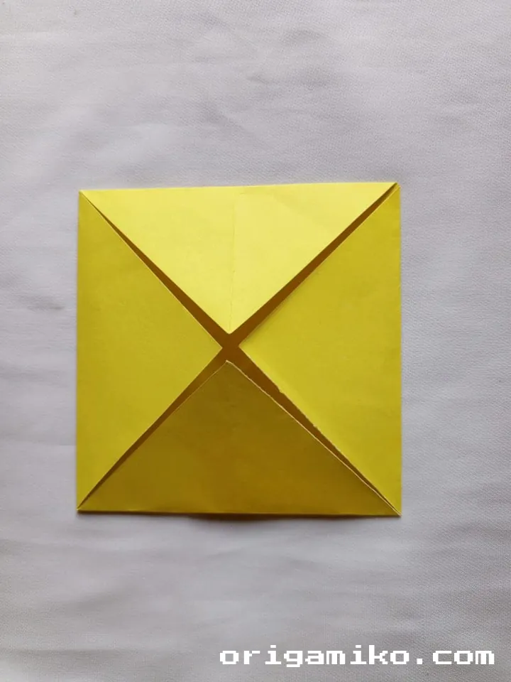 Origami pot plant step 3 a