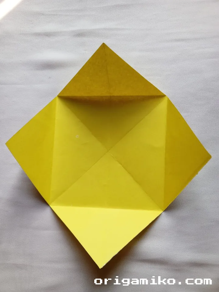 Origami pot plant step 3 b