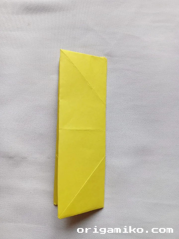Origami pot plant step 3 d
