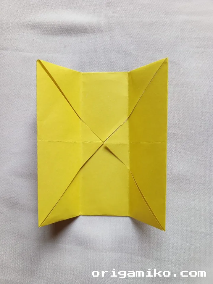 Origami pot plant step 3 e
