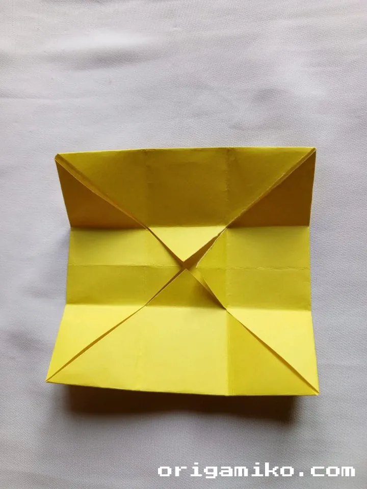 Origami pot plant step 3 g