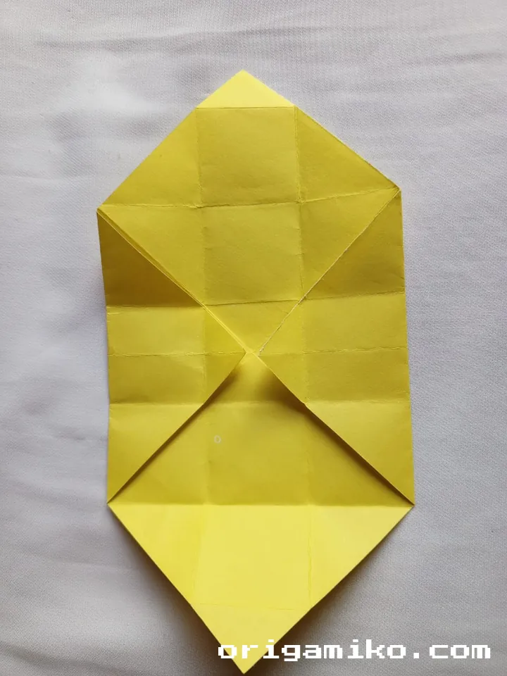 Origami pot plant step 4 a