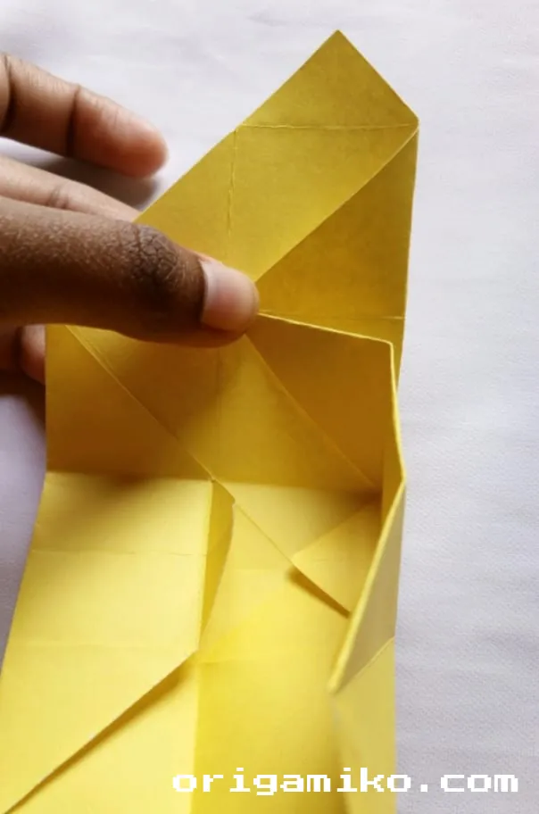 Origami pot plant step 4 b