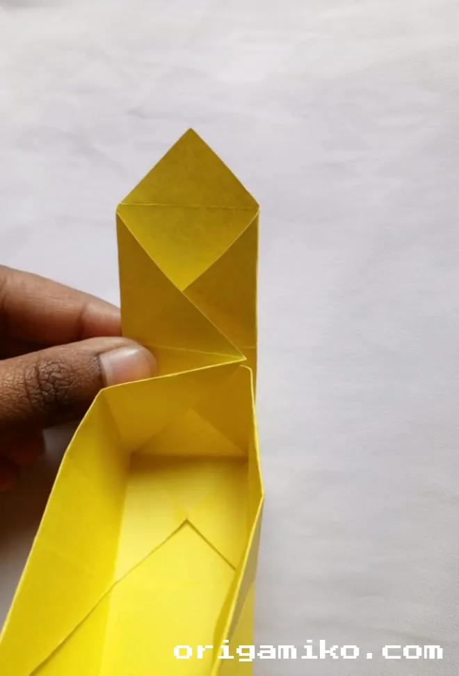 Origami pot plant step 4 c