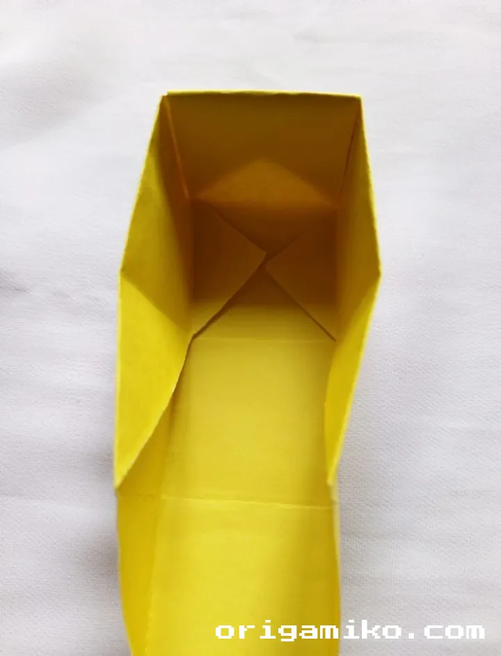 Origami pot plant step 4 d