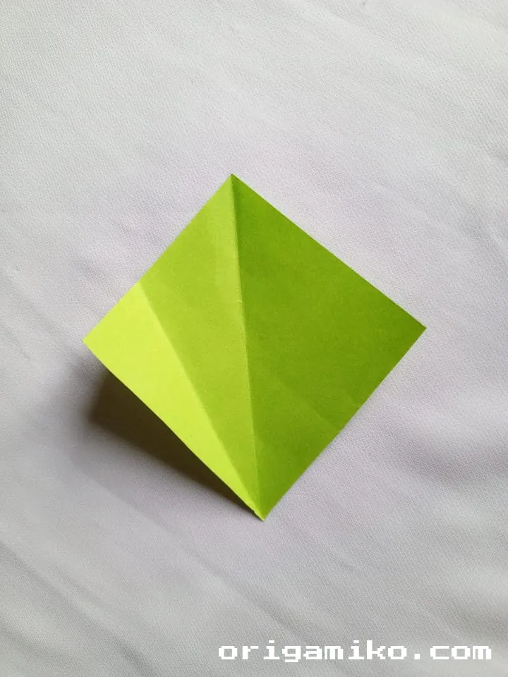 Origami pot plant step 6 d
