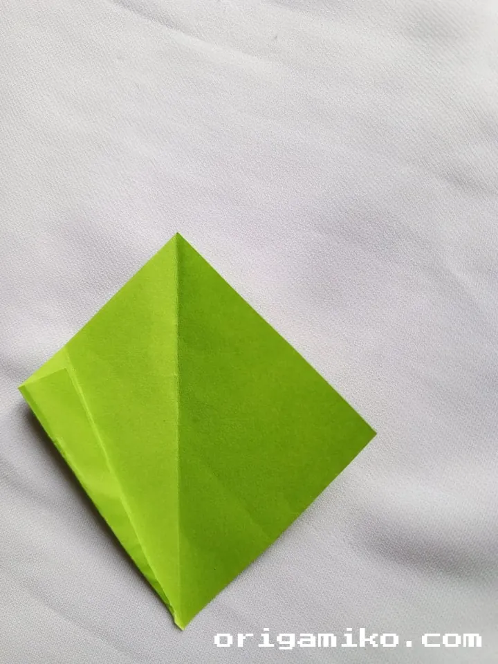 Origami pot plant step 6 e
