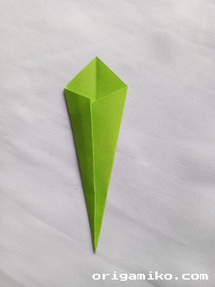 Origami pot plant step 6 h