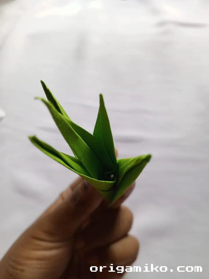 Origami pot plant step 7 b