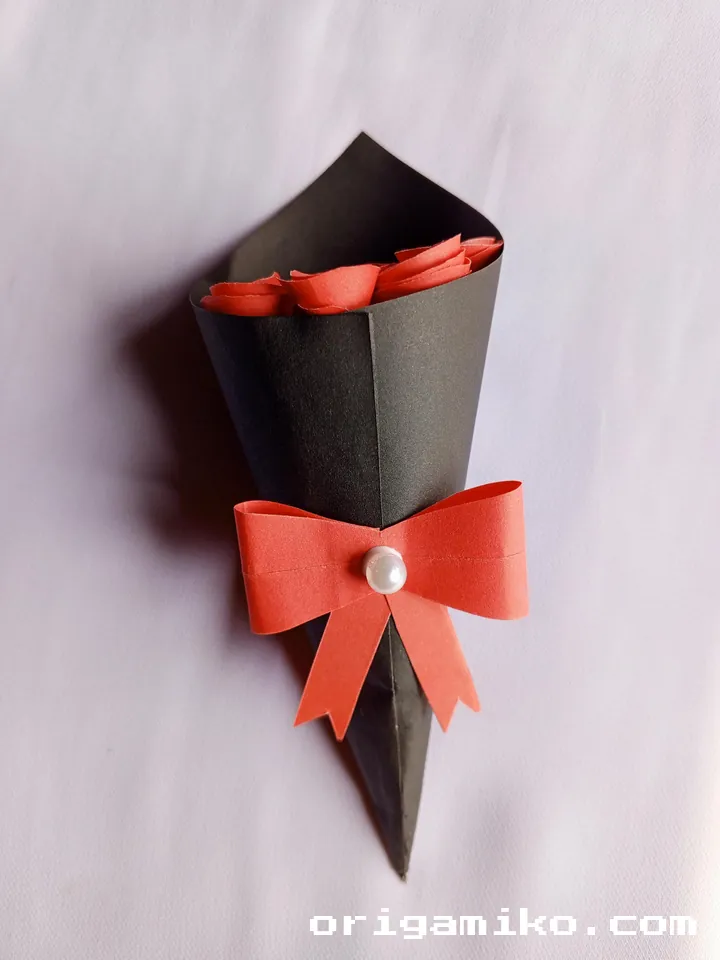 Origami rose bouquet final 1