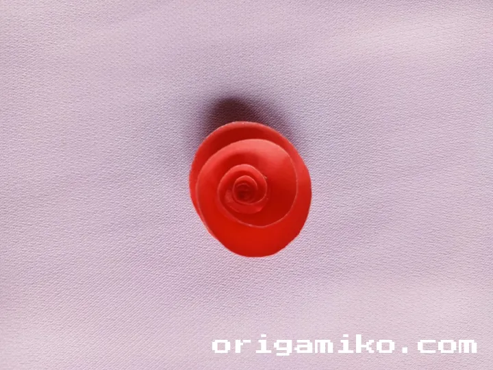 Origami rose bouquet step 3 c