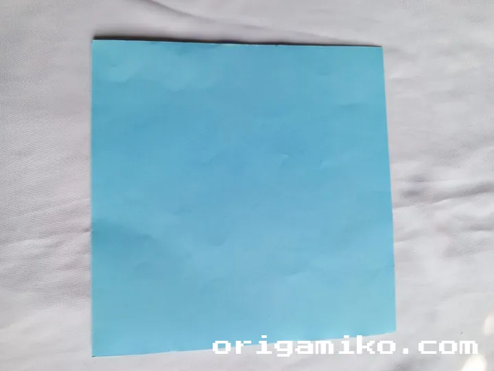 Origami ship step 1