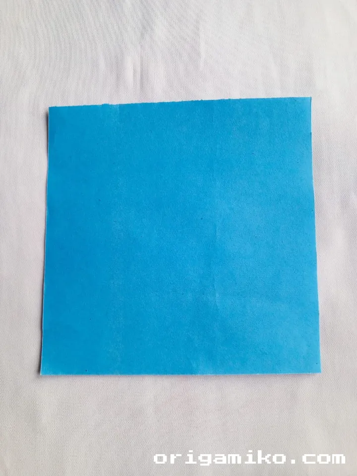 Origami speed boat step 1