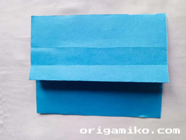 Origami speed boat step 3 e