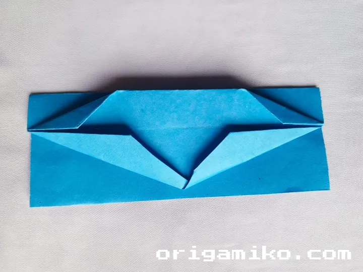 Origami speed boat step 4 a