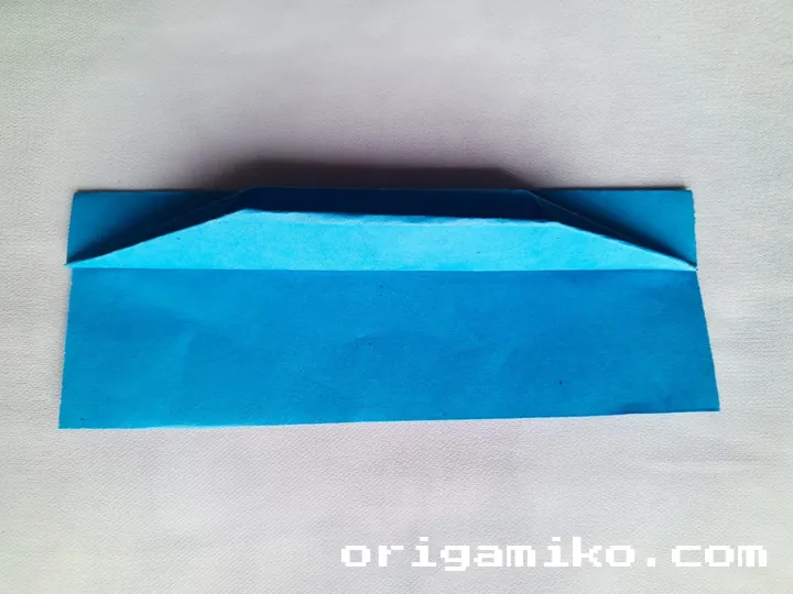 Origami speed boat step 4 e