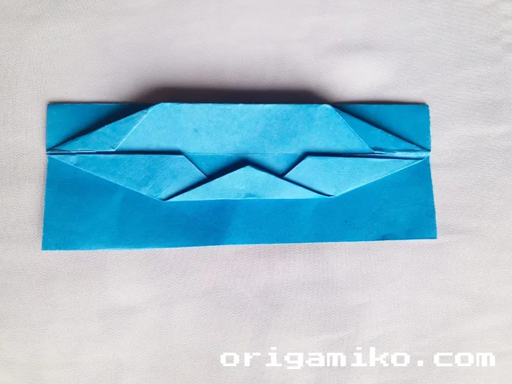 Origami speed boat step 4 f
