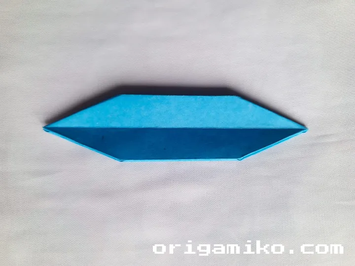 Origami speed boat step 5 a