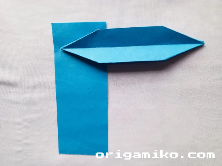 Origami speed boat step 5 c