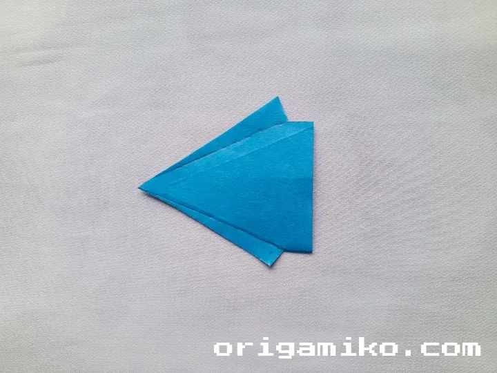 Origami speed boat step 5 d