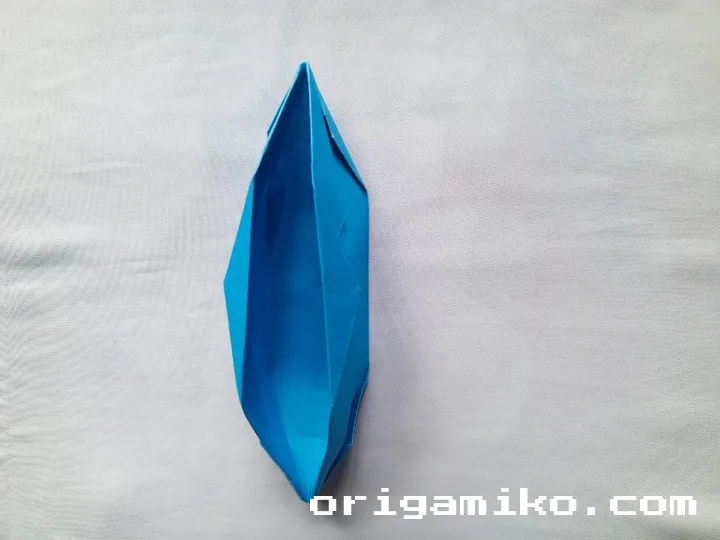 Origami speed boat step 5 e