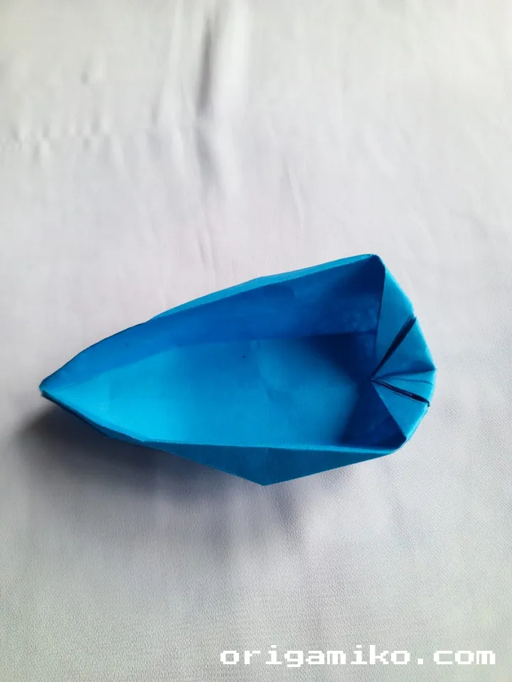 Origami speed boat step 5 f