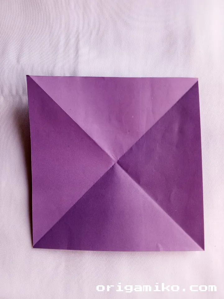 Origami suitcase step 2 f