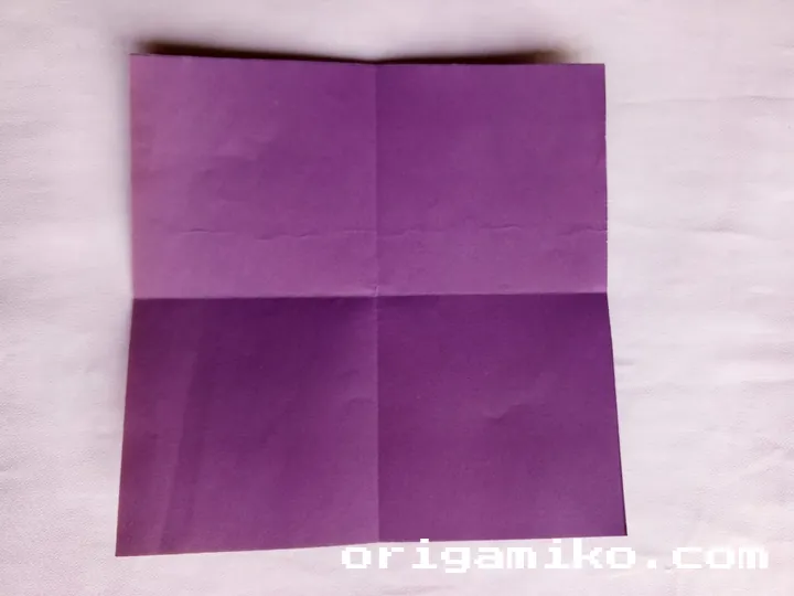 Origami suitcase step 2 g