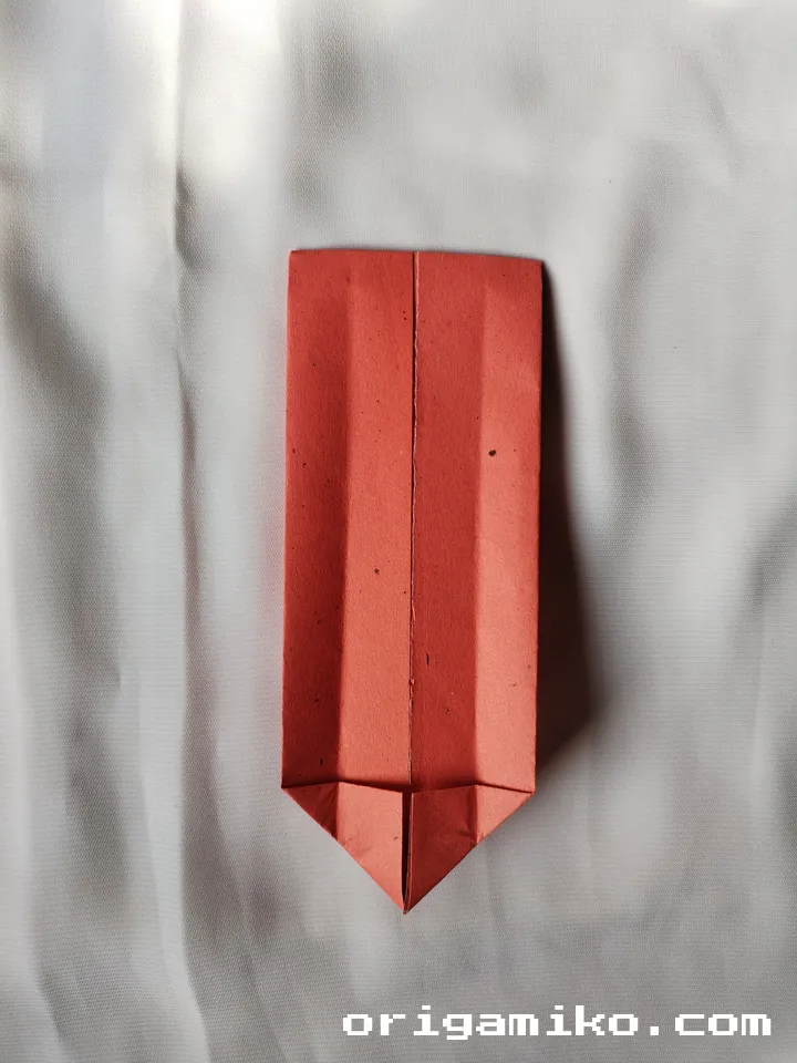 Origami sword step 5 a