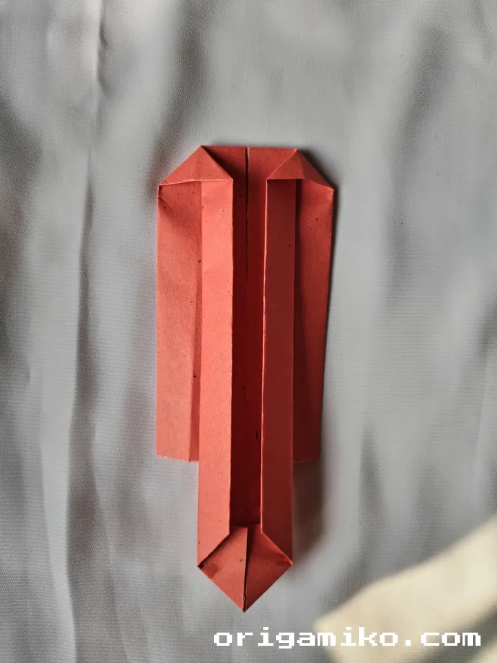 Origami sword step 5 b