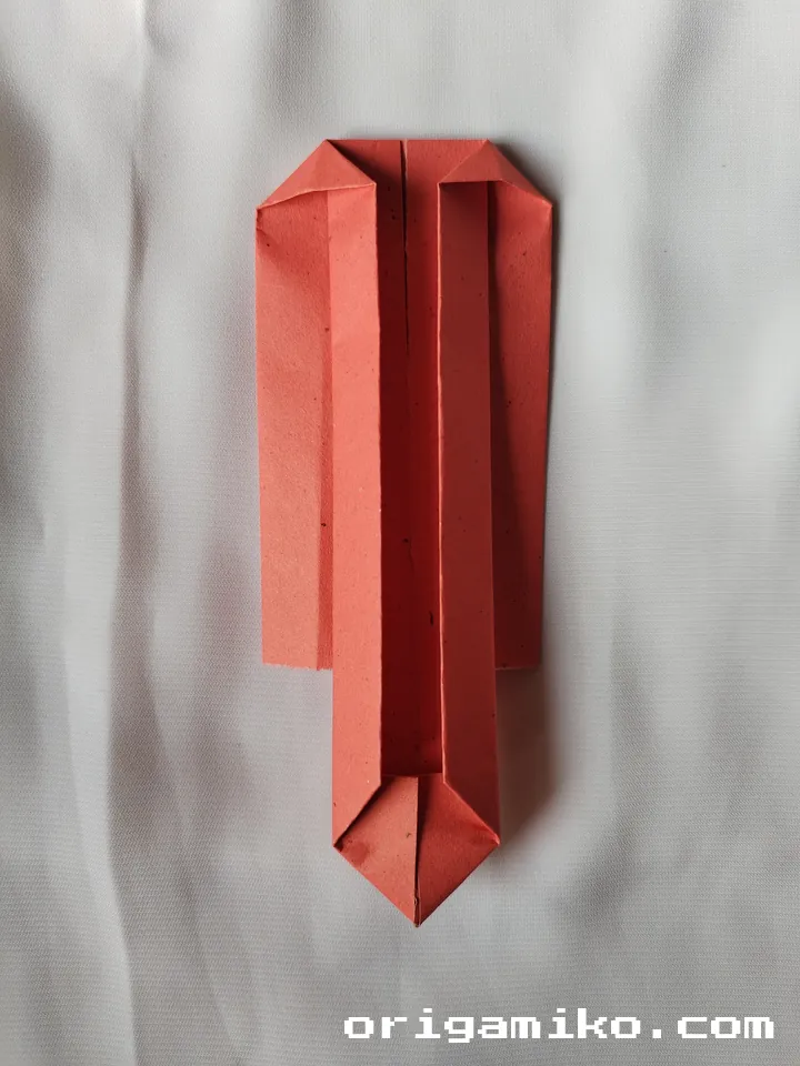 Origami sword step 5 c