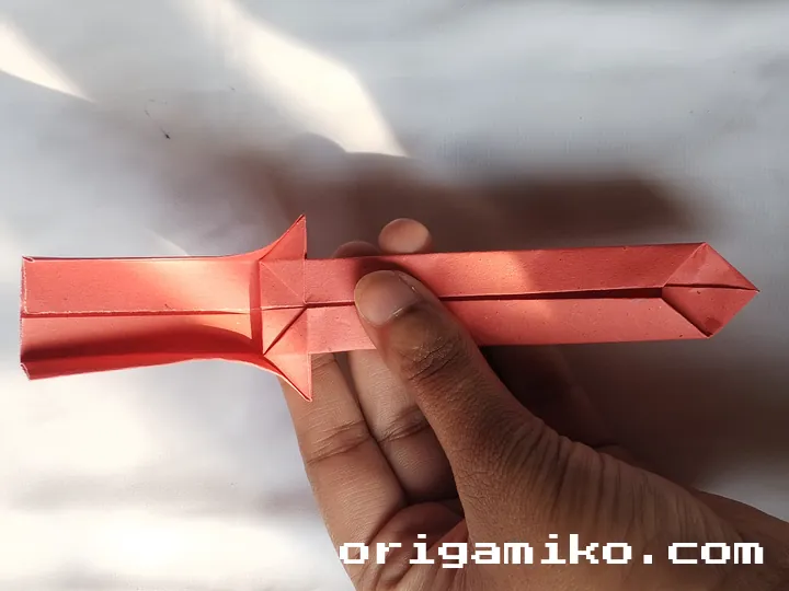 Origami sword step 6 b