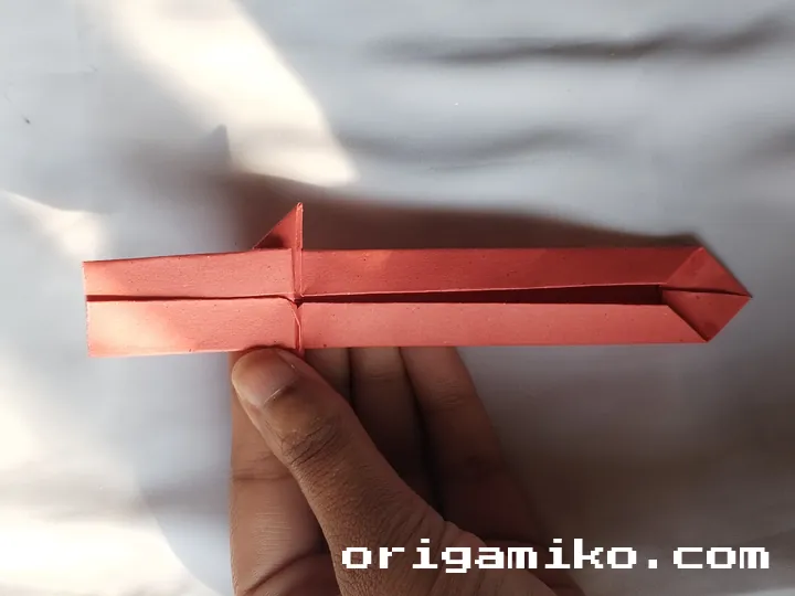 Origami sword step 6 d