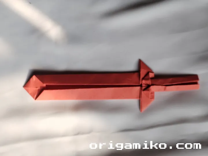 Origami sword step 7 b