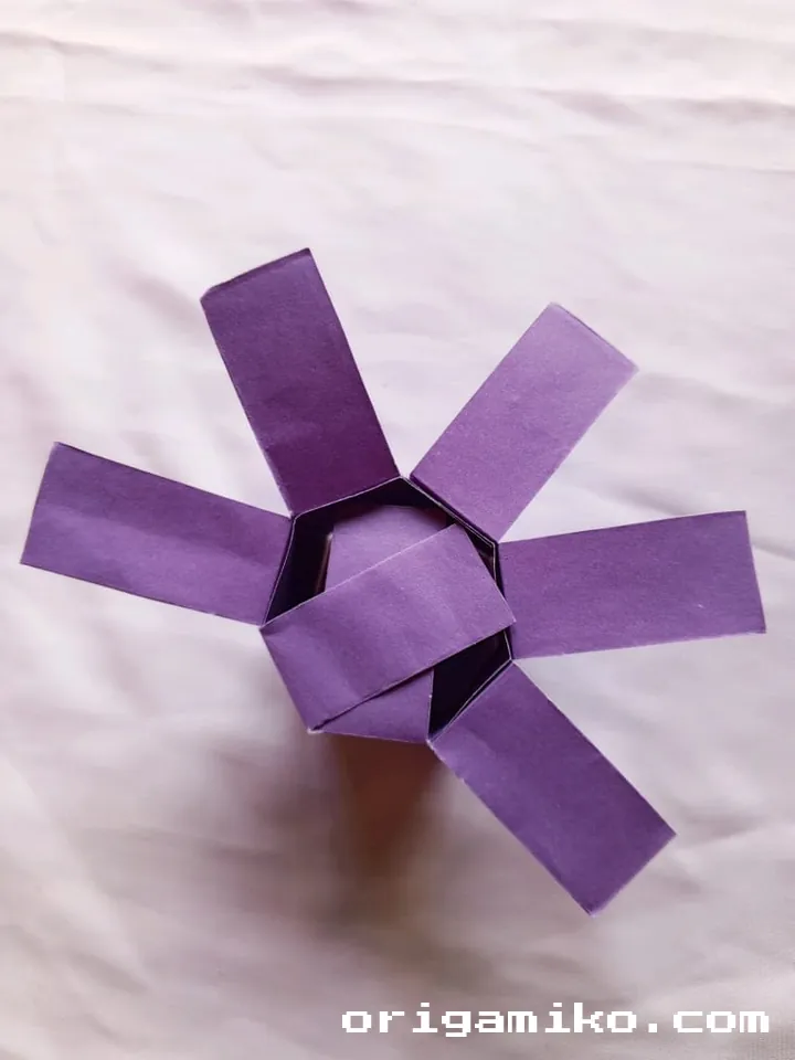 Origami tea cup step 6 d