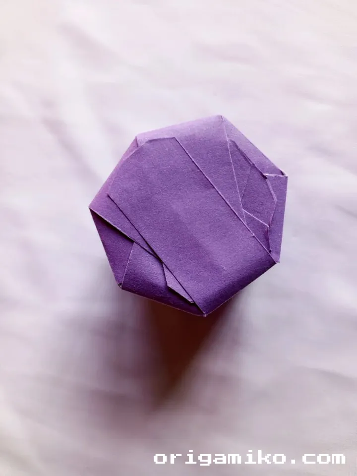Origami tea cup step 6 e