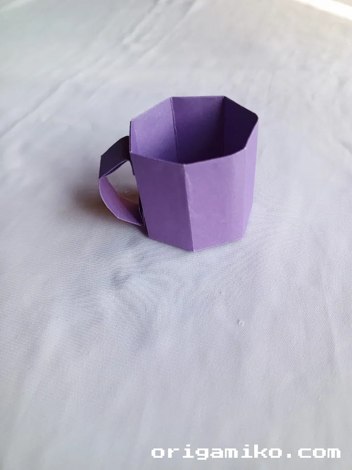 Origami tea cup step 7 f