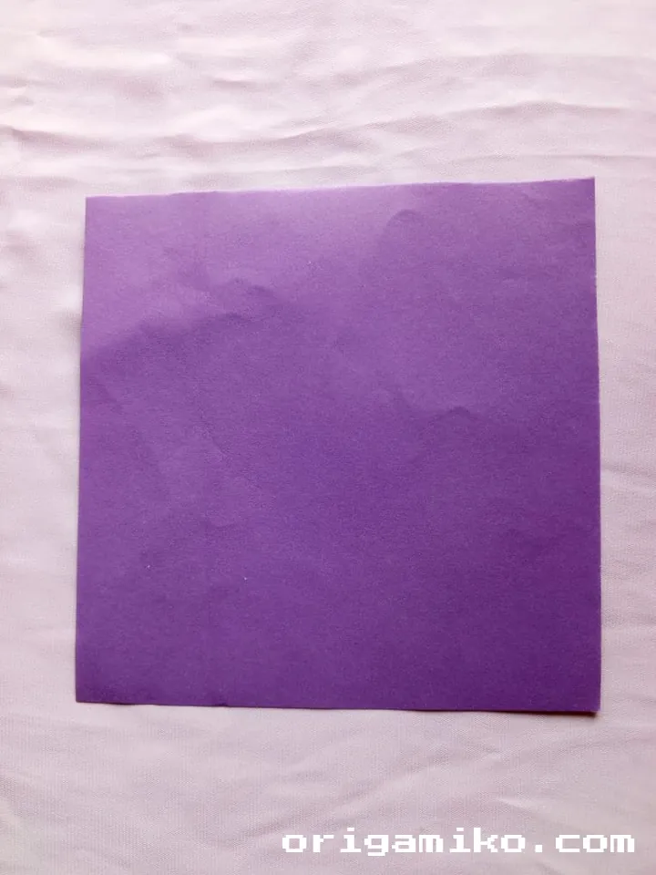 Origami tea pot step 1