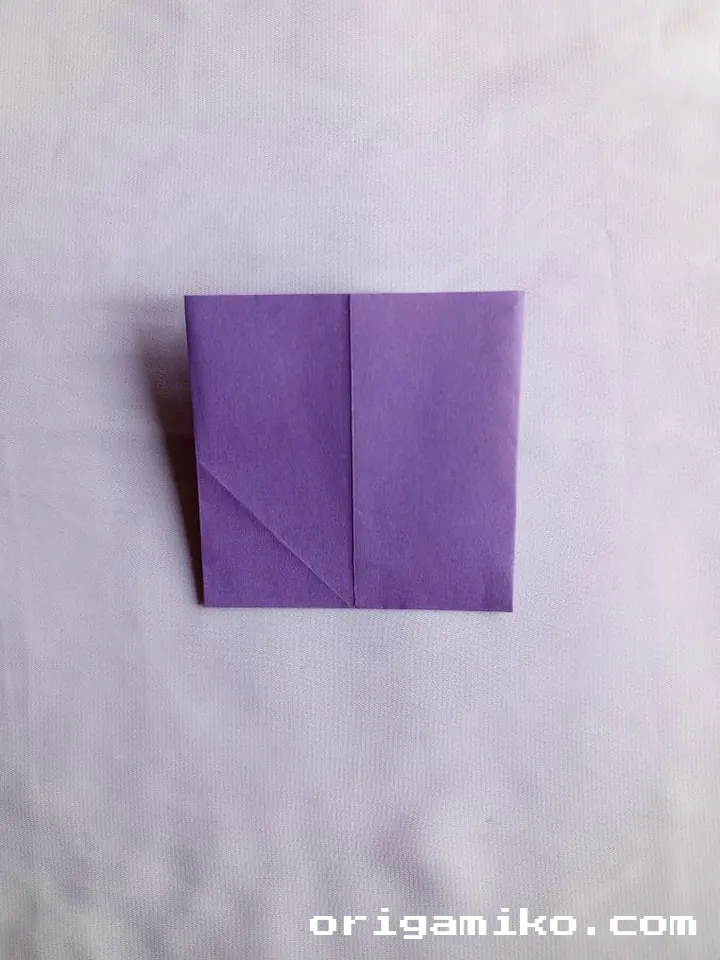Origami yacht step 2 d