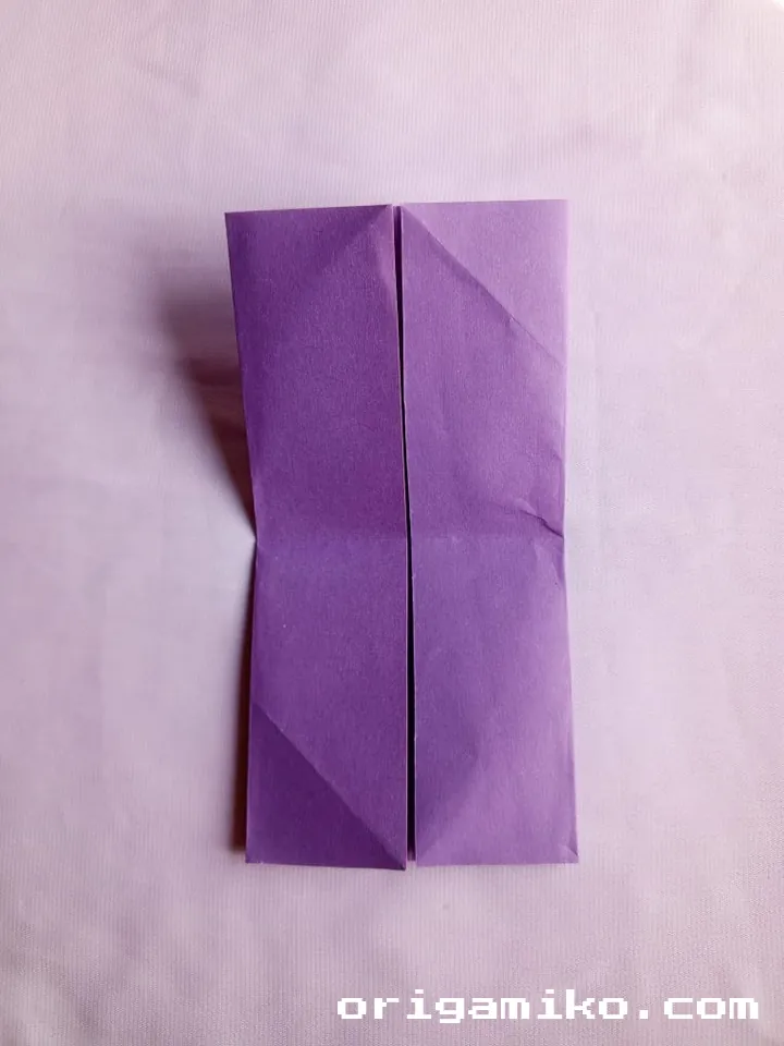 Origami yacht step 2 e