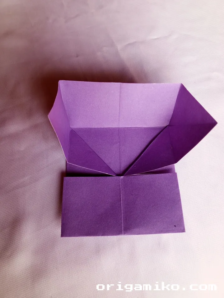 Origami yacht step 3 b