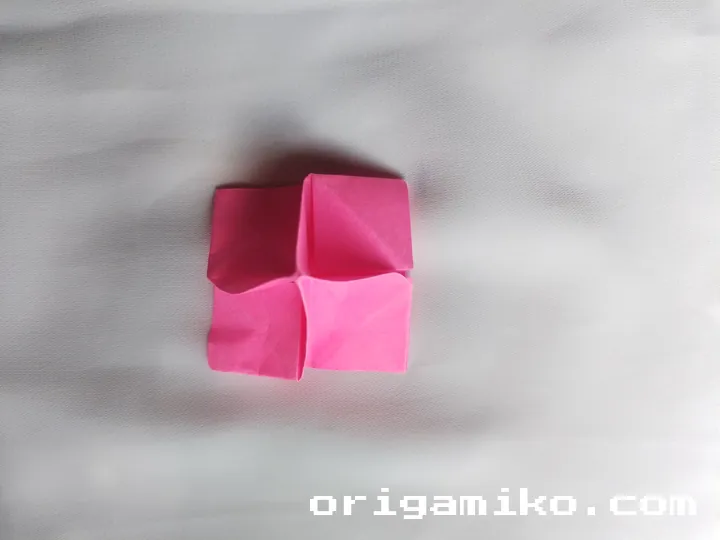 Sticky note rose step 4 f