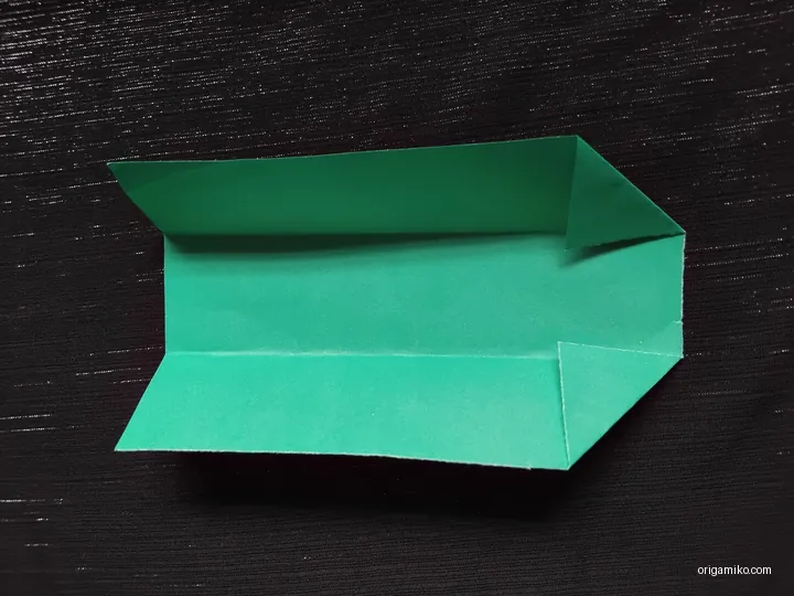 Origami basic cube step 2 b