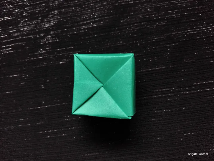 Origami basic cube step 6 a