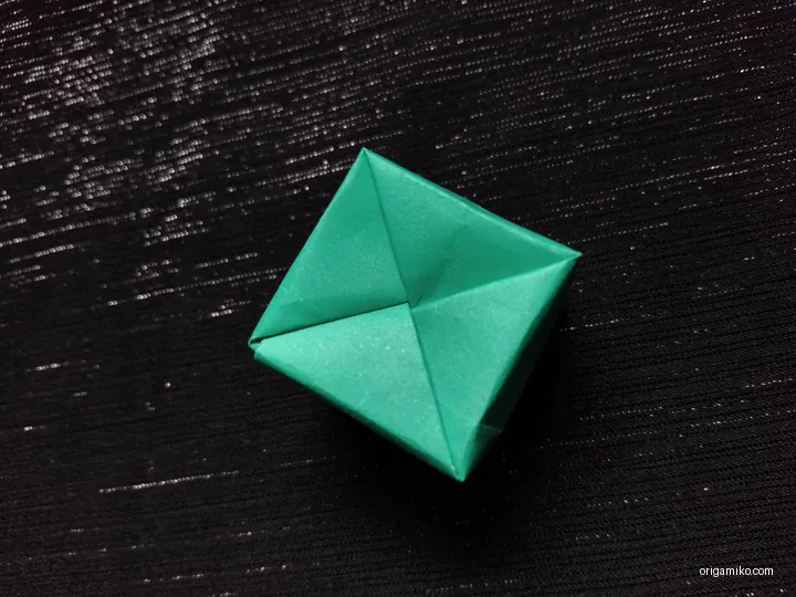 Origami basic cube step 6 c