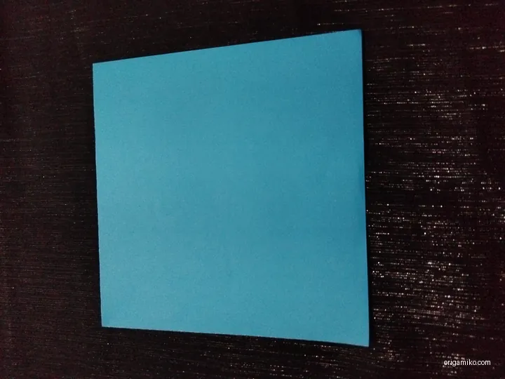 Origami bell step 1